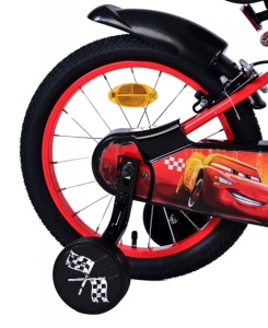 Bicicleta E&L Disney Cars 16 inch ND, frana de mana pe ambele roti, scaun si ghidon reglabil, sticla de apa, spite metalice, roti gonflabile, stopuri reflectorizante - Img 7