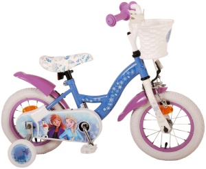 Bicicleta E&L Disney Frozen 12 inch CB, frana de mana pe roata fata, scaun si ghidon reglabil, spite metalice, roti gonflabile, stopuri reflectorizante - Img 4