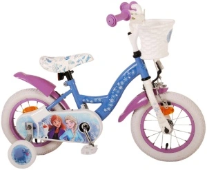 Bicicleta E&L Disney Frozen 12 inch CB, frana de mana pe roata fata, scaun si ghidon reglabil, spite metalice, roti gonflabile, stopuri reflectorizante - Img 4