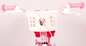 Bicicleta E&L Disney Princess 14 inch Pink, frana de mana pe ambele roti, scaun si ghidon reglabil, suport pentru papusi, cosulet pe ghidon, roti gonflabile - Img 3