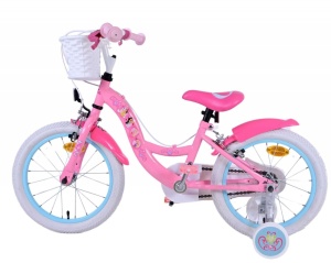 Bicicleta E&L Disney Princess 16 inch FW, frana de mana pe ambele roti, scaun si ghidon reglabil, cosulet pe ghidon, roti gonflabile, stopuri reflectorizante - Img 5