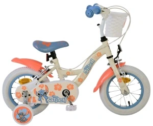 Bicicleta E&L Disney Stitch 12 inch, frana de mana pe ambele roti, scaun si ghidon reglabil, spite metalice, roti gonflabile, stopuri reflectorizante - Img 6