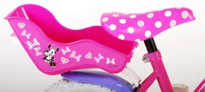 Bicicleta E&L Minnie Mouse 12 inch Cutest Ever, frana de mana pe roata fata, scaun si ghidon reglabil, suport pentru papusi, cosulet pe ghidon, roti gonflabile - Img 3