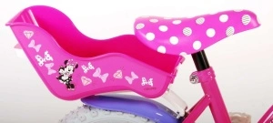 Bicicleta E&L Minnie Mouse 12 inch Cutest Ever, frana de mana pe roata fata, scaun si ghidon reglabil, suport pentru papusi, cosulet pe ghidon, roti gonflabile - Img 3