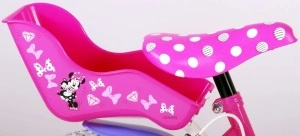 Bicicleta E&L Minnie Mouse 14 inch Cutest Ever, frana de mana pe ambele roti, scaun si ghidon reglabil, suport pentru papusi, cosulet pe ghidon, roti gonflabile - Img 3
