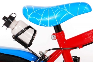 Bicicleta E&L Spiderman RB 14 inch, frana de mana pe roata din fata, sticla de apa, scaun si ghidon reglabil, roti ajutatoare - Img 3