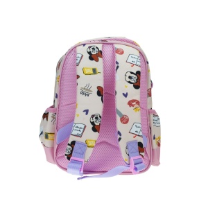 Ghiozdan gradinitia Minnie Every Day, cu doua compartimente, buzunare laterale pentru sticla, bretele ergonomice - Img 4