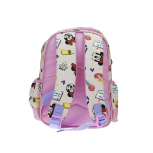 Ghiozdan gradinitia Minnie Every Day, cu doua compartimente, buzunare laterale pentru sticla, bretele ergonomice - Img 4