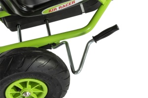 Kart AR8G Air Racer, verde, scaun ajustabil, functie "free-wheel", roti pneumatice cu rulmenti, frana de mana, volan cu sunete, 111 X 72 X h66 cm - Img 4