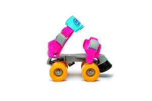 Patine cu rotile Mini Jet masura reglabila 24-36, culoare roz - Img 2