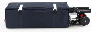Patut copii 2 nivele Smooth Moon, pliere compacta, baza captusita impermeabila, 77x65x125 cm - Img 2