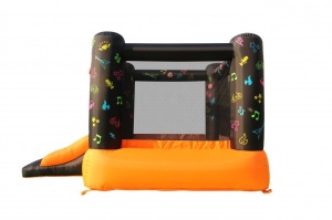 Saltea gonflabila interactiva Kidz Rock cu loc pentru sarituri, tobogan si 6 paduri cu lumini si sunete - Img 5