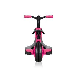 Tricicleta Globber EXPLORER 4 in 1, functie free wheel, scaun ajustabil, roti EVA, centura siguranta in 5 puncte, culoare roz - Img 3