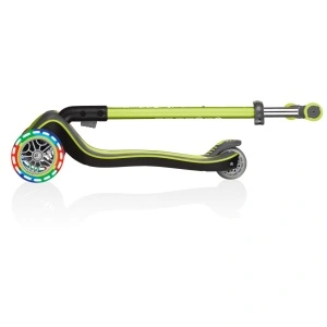 Trotineta Globber ELITE DELUXE, pliabila, roti LED, ghidon ajustabil 4 nivele, rulmenti ABEC 5, culoare verde - Img 8
