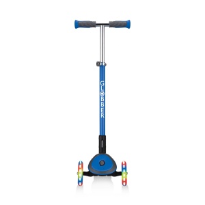 Trotineta Globber ELITE DELUXE, pliabila, roti LED, ghidon ajustabil 4 nivele, rulmenti ABEC 5, culoare albastru - Img 2