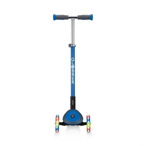 Trotineta Globber ELITE DELUXE, pliabila, roti LED, ghidon ajustabil 4 nivele, rulmenti ABEC 5, culoare albastru - Img 2