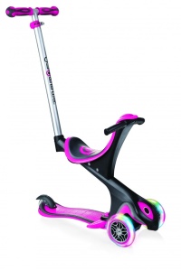 Trotineta Globber Evo 4 in 1 comfort lights roz