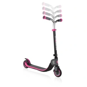 Trotineta Globber FLOW 125, pliabila, ghidon reglabil 4 nivele, greutate suportata 100 kg, rulmenti ABEC 7, culoare roz