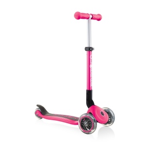 Trotineta Globber JUNIOR PLIABILA, ghidon ajustabil 3 nivele, greutate maxima 50 kg, rulmenti ABEC 5, culoare roz - Img 8