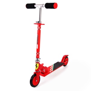 Trotineta pliabila Ferrari pentru copii cu roti 120 mm, rosie - Img 2