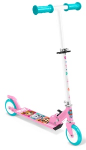 Trotineta pliabila Paw Patrol Pink, cu 2 roti, ghidon reglabil, platforma antiderapanta