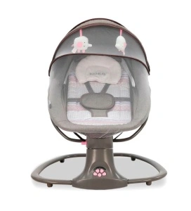 Balansoar electric Khalo, bluetooth, telecomanda, centura siguranta, timer oprire automata, spatar reglabil, 67 x 51 x 62 cm - Img 5