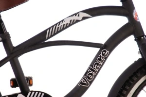 Bicicletă E&L Black Cruiser 18 inch, sa pe arcuri, frână V față, frână in butuc spate, cric metalic, 95% asamblată - Img 4