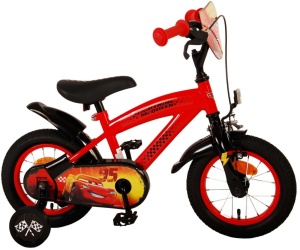 Bicicleta E&L Disney Cars 12 inch CB, frana de mana pe roata fata, scaun si ghidon reglabil, spite metalice, roti gonflabile, stopuri reflectorizante - Img 3