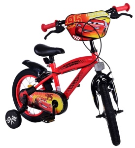 Bicicleta E&L Disney Cars 14 inch FW, frana de mana pe ambele roti, scaun si ghidon reglabil, roti gonflabile, stopuri reflectorizante - Img 2