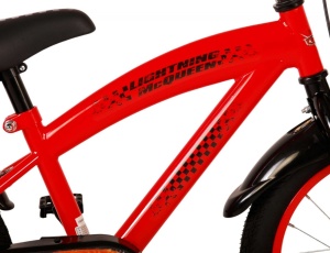 Bicicleta E&L Disney Cars 16 inch CB, frana de mana pe roata fata, scaun si ghidon reglabil, roti gonflabile, stopuri reflectorizante, roti ajutatoare demontabile - Img 6