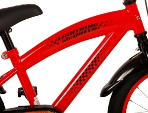 Bicicleta E&L Disney Cars 16 inch CB, frana de mana pe roata fata, scaun si ghidon reglabil, roti gonflabile, stopuri reflectorizante, roti ajutatoare demontabile - Img 6