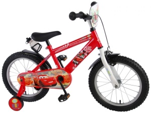 Bicicleta E&L Disney Cars 16 inch, frana de mana pe ambele roti, scaun si ghidon reglabil, sticla de apa, spite otel, roti gonflabile - Img 4
