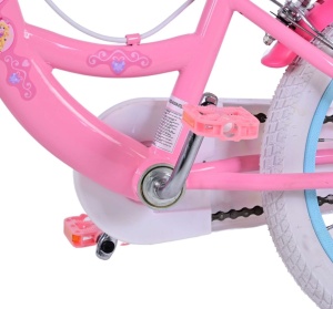 Bicicleta E&L Disney Princess 16 inch FW, frana de mana pe ambele roti, scaun si ghidon reglabil, cosulet pe ghidon, roti gonflabile, stopuri reflectorizante - Img 6