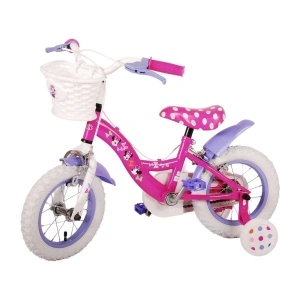 Bicicleta E&L Minnie Mouse 12 inch Cutest, frana de mana pe ambele roti, scaun si ghidon reglabil, spite metalice, roti gonflabile, stopuri reflectorizante - Img 4