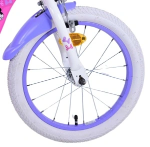 Bicicleta E&L Minnie Mouse 16 inch Bow Tie, frana de mana pe ambele roti, scaun si ghidon reglabil, cosulet pe ghidon, roti gonflabile, stopuri reflectorizante - Img 6