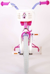 Bicicleta E&L Minnie Mouse 16 inch Cutest Ever, frana de mana pe roata fata, scaun si ghidon reglabil, suport pentru papusi, cosulet pe ghidon, roti gonflabile - Img 8