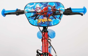 Bicicleta E&L Spiderman RB 14 inch, frana de mana pe roata din fata, sticla de apa, scaun si ghidon reglabil, roti ajutatoare - Img 4