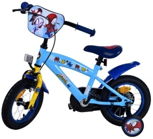 Bicicleta E&L Spidey si prietenii 12 inch, frana in butuc pentru roata spate, scaun si ghidon reglabil, spite metalice, roti gonflabile - Img 2