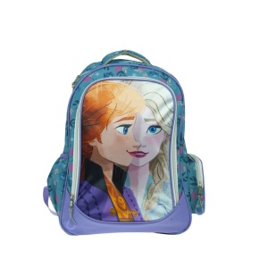 Ghiozdan scoala Disney Frozen Anna & Elsa, cu trei compartimente, buzunare laterale pentru sticla apa si bretele ergonomice - Img 3