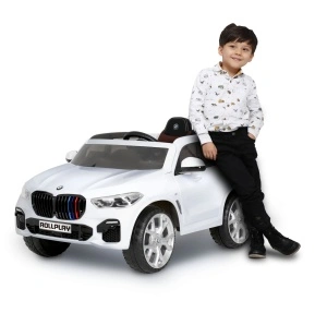 Masina electrica copii BMW X5, Versiune M, 12V, cu telecomanda pentru parinti - Img 7