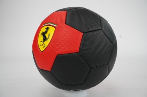 Mingie de fotbal Ferrari, marimea 5, rosu / negru