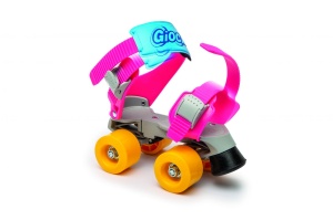 Patine cu rotile Mini Jet masura reglabila 24-36, culoare roz - Img 3