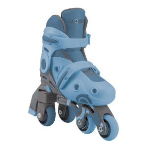 Role Globber INITIERE, reglabile 2 in 1, masura 26-29, rulmenti ABEC 9, culoare albastru - Img 2
