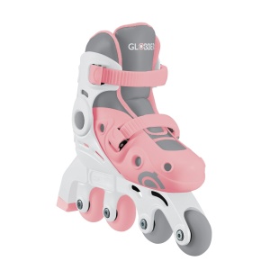 Role Globber INITIERE, reglabile 2 in 1, masura 26-29, rulmenti ABEC 9, culoare roz pal - Img 4