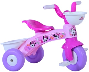 Tricicleta copii, Minnie, recomandata pentru 1-3 Ani, cos transport pe ghidon, greutate maxima admisa 25 kg