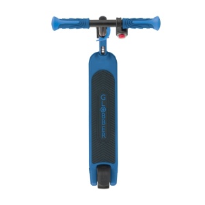 Trotineta Globber E-MOTION 6, ghidon reglabil pe 2 nivele inaltime, roti cu LED, motor 80W, autonomie 8-10 km, culoare albastra - Img 6