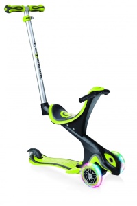 Trotineta Globber Evo 4 in 1 comfort lights verde