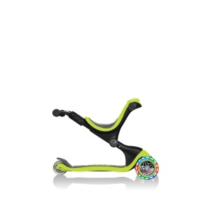 Trotineta Globber GO UP DELUXE 3 in 1, ghidon si scaun ajustabile pe inaltime, roti cu lumini, culoare verde - Img 2