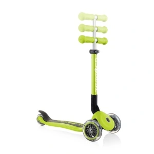 Trotineta Globber JUNIOR PLIABILA, ghidon ajustabil 3 nivele, greutate maxima 50 kg, rulmenti ABEC 5, culoare verde