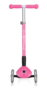 Trotineta Globber PRIMO, pliabila, ghidon reglabil pe 3 nivele, rulmenti ABEC 5, culoare roz - Img 2